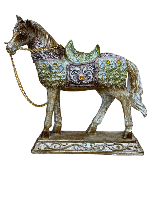 Enfeite Cavalo C/ Brilho 16x16cm