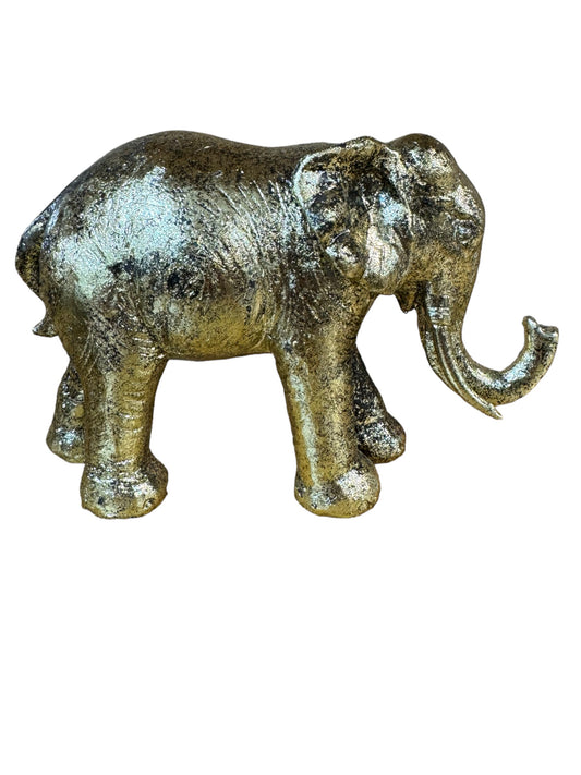 Enfeite Elefante Dourado Brilho 13x11cm