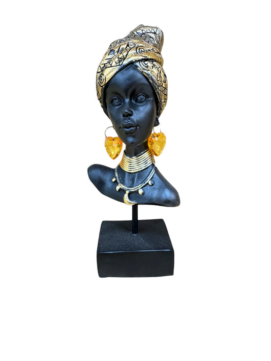 Enfeite Dorso Mulher Africana 29x8x5cm