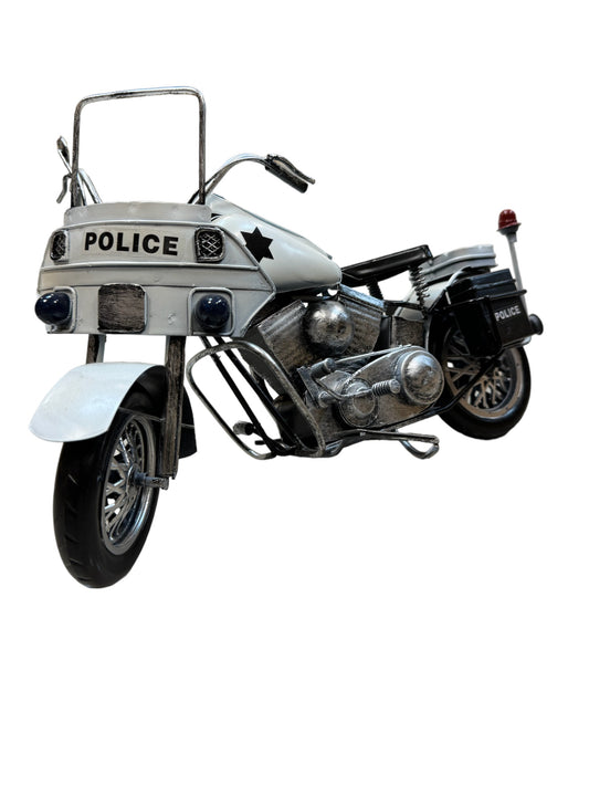 Decoracao Moto Policia Retro